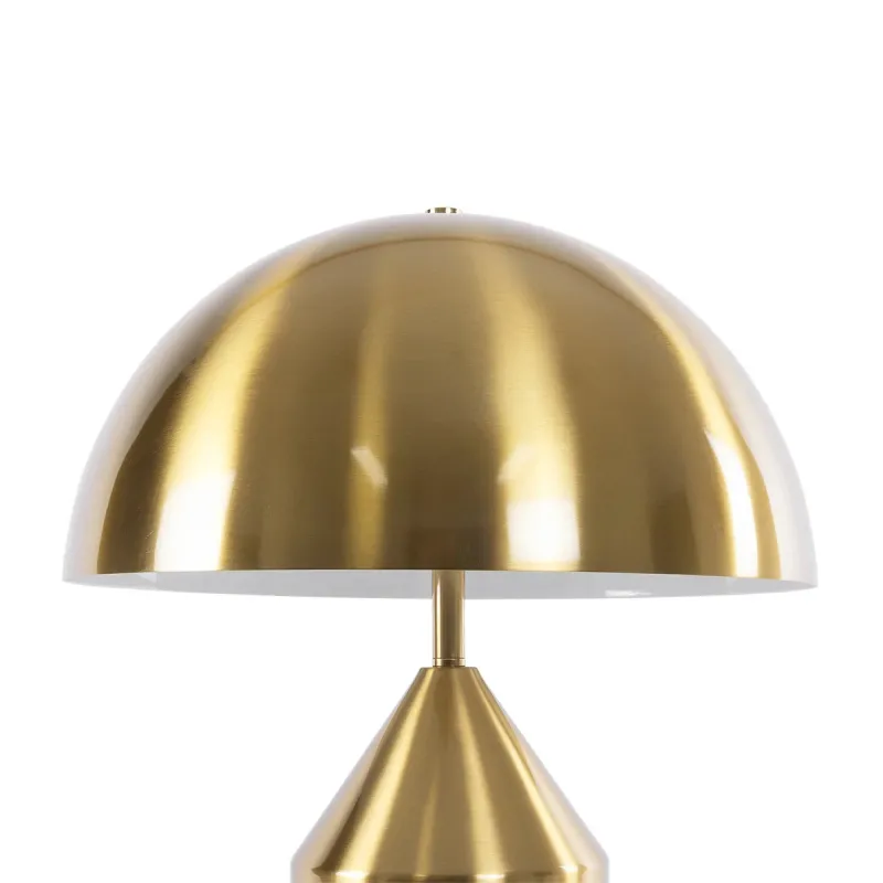 kelvo® URANUS KLV-101-0372 Επιτραπέζιο Φωτιστικό Πορτατίφ για 2 Λάμπες με Ντουί E27 AC 220-240V IP20 - Χρυσό Πλατίνα - Μ35 x Π35 x Υ54cm