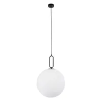 kelvo® BELLISSIMO KLV-101-0375 Κρεμαστό Φωτιστικό Οροφής για Λάμπα με Ντουί E27 AC 220-240V IP20 - Μαύρο Ματ & Λευκό - Μ40 x Π40 x Υ62cm