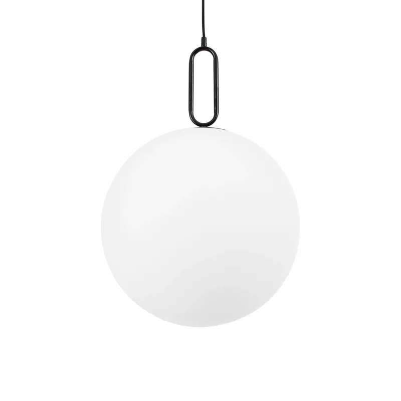 kelvo® BELLISSIMO KLV-101-0375 Κρεμαστό Φωτιστικό Οροφής για Λάμπα με Ντουί E27 AC 220-240V IP20 - Μαύρο Ματ & Λευκό - Μ40 x Π40 x Υ62cm