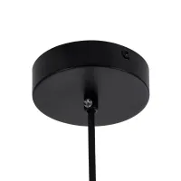 kelvo® BELLISSIMO KLV-101-0375 Κρεμαστό Φωτιστικό Οροφής για Λάμπα με Ντουί E27 AC 220-240V IP20 - Μαύρο Ματ & Λευκό - Μ40 x Π40 x Υ62cm