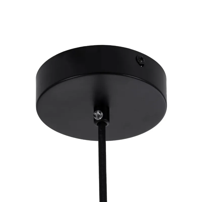 kelvo® BELLISSIMO KLV-101-0375 Κρεμαστό Φωτιστικό Οροφής για Λάμπα με Ντουί E27 AC 220-240V IP20 - Μαύρο Ματ & Λευκό - Μ40 x Π40 x Υ62cm