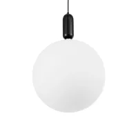 kelvo® ESTETICO KLV-101-0381 Κρεμαστό Φωτιστικό Οροφής για Λάμπα με Ντουί E27 AC 220-240V IP20 - Μαύρο Ματ & Λευκό - Μ40 x Π40 x Υ58cm