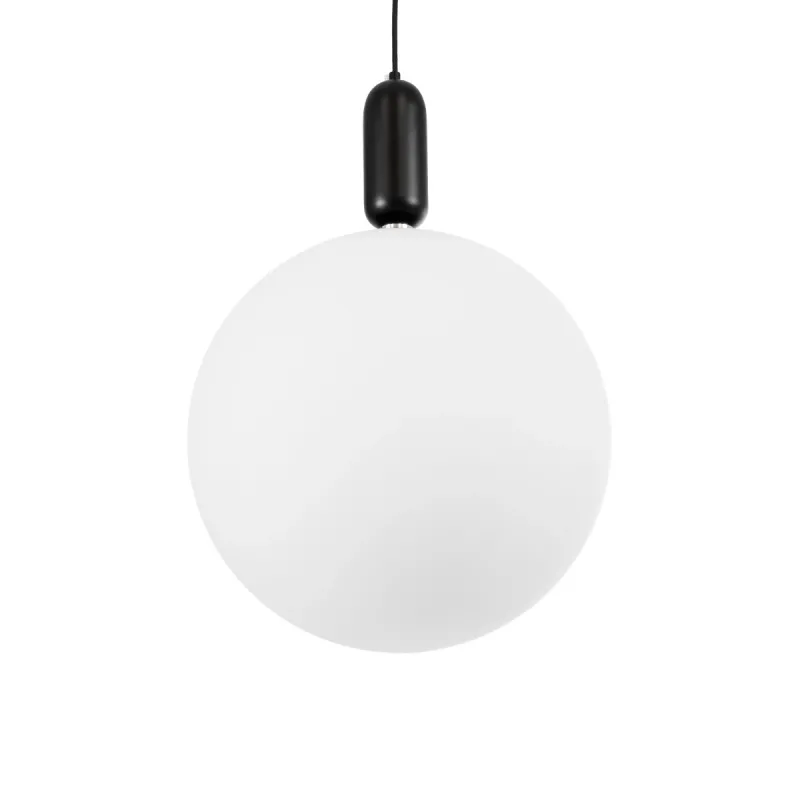 kelvo® ESTETICO KLV-101-0381 Κρεμαστό Φωτιστικό Οροφής για Λάμπα με Ντουί E27 AC 220-240V IP20 - Μαύρο Ματ & Λευκό - Μ40 x Π40 x Υ58cm
