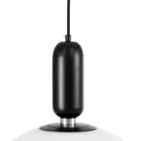 kelvo® ESTETICO KLV-101-0381 Κρεμαστό Φωτιστικό Οροφής για Λάμπα με Ντουί E27 AC 220-240V IP20 - Μαύρο Ματ & Λευκό - Μ40 x Π40 x Υ58cm