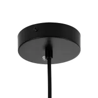 kelvo® ESTETICO KLV-101-0381 Κρεμαστό Φωτιστικό Οροφής για Λάμπα με Ντουί E27 AC 220-240V IP20 - Μαύρο Ματ & Λευκό - Μ40 x Π40 x Υ58cm