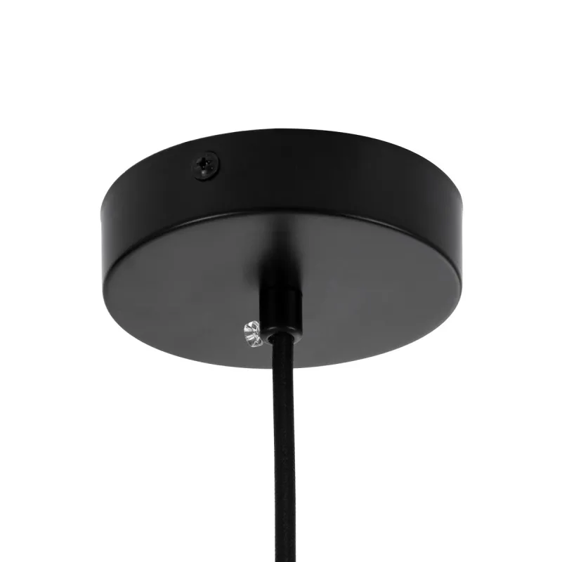 kelvo® ESTETICO KLV-101-0381 Κρεμαστό Φωτιστικό Οροφής για Λάμπα με Ντουί E27 AC 220-240V IP20 - Μαύρο Ματ & Λευκό - Μ40 x Π40 x Υ58cm