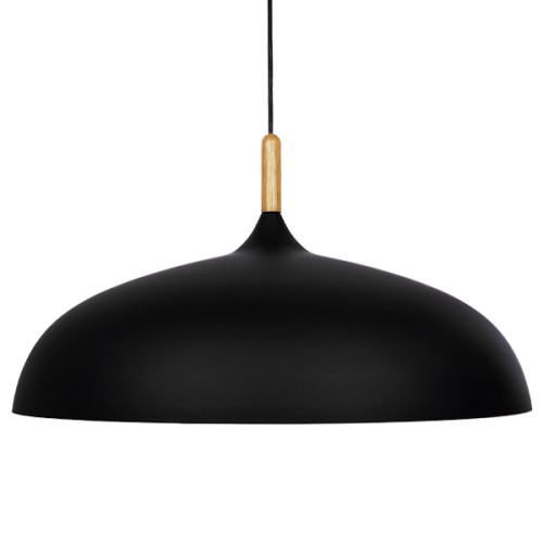 GLOBOSTAR® VALLETE 01259 Μοντέρνο Κρεμαστό Φωτιστικό Οροφής με Ντουί 1 x E27 AC 220-240V IP20 - Μαύρο & Μπεζ - Μ60 x Π60 x Υ35cm