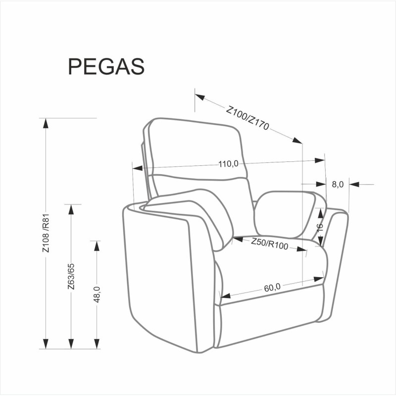 PEGAS leisure chair, mustard
