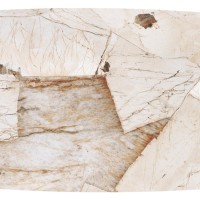 Επεκτεινόμενο Τραπέζι Τραπεζαρίας Alter με Κεραμική Επιφάνεια Όψης Μπεζ Μαρμάρου 180-260x90cm
