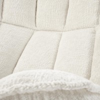 FOFANA Πολυθρόνα σαλονιού σε Κρεμ απόχρωση 77x77x91cm και ύψος καθίσματος 45cm