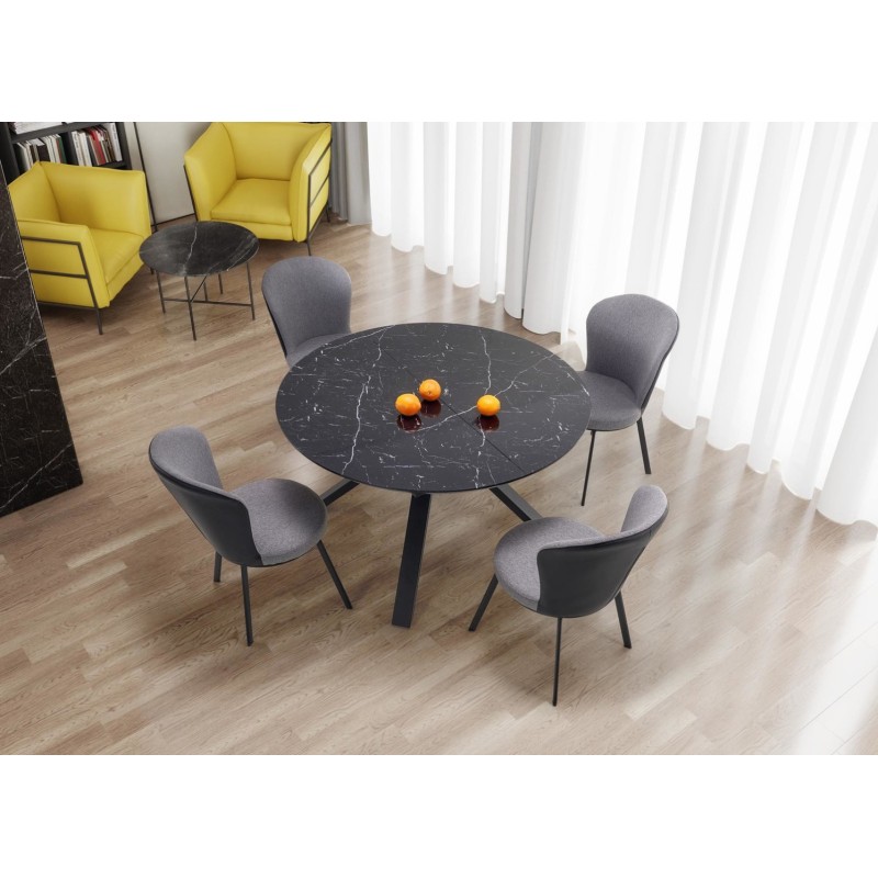 VERTIGO Τραπέζι τραπεζαρίας επεκτεινόμενο 130-180x130x76cm