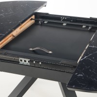 VERTIGO Τραπέζι τραπεζαρίας επεκτεινόμενο 130-180x130x76cm