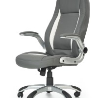 SATURN Καρέκλα γραφείου γκρι με μηχανισμό TILT 67x65x112-120cm