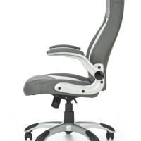 SATURN Καρέκλα γραφείου γκρι με μηχανισμό TILT 67x65x112-120cm