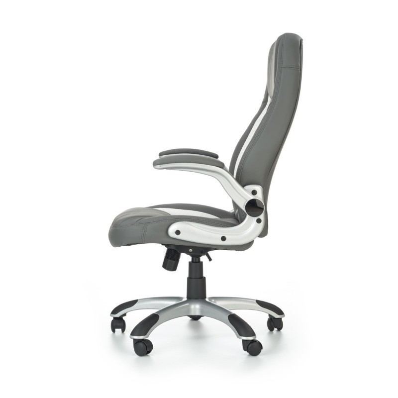 SATURN Καρέκλα γραφείου γκρι με μηχανισμό TILT 67x65x112-120cm