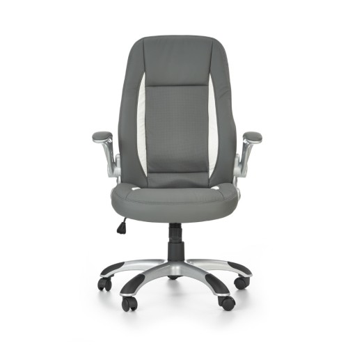 SATURN Καρέκλα γραφείου γκρι με μηχανισμό TILT 67x65x112-120cm