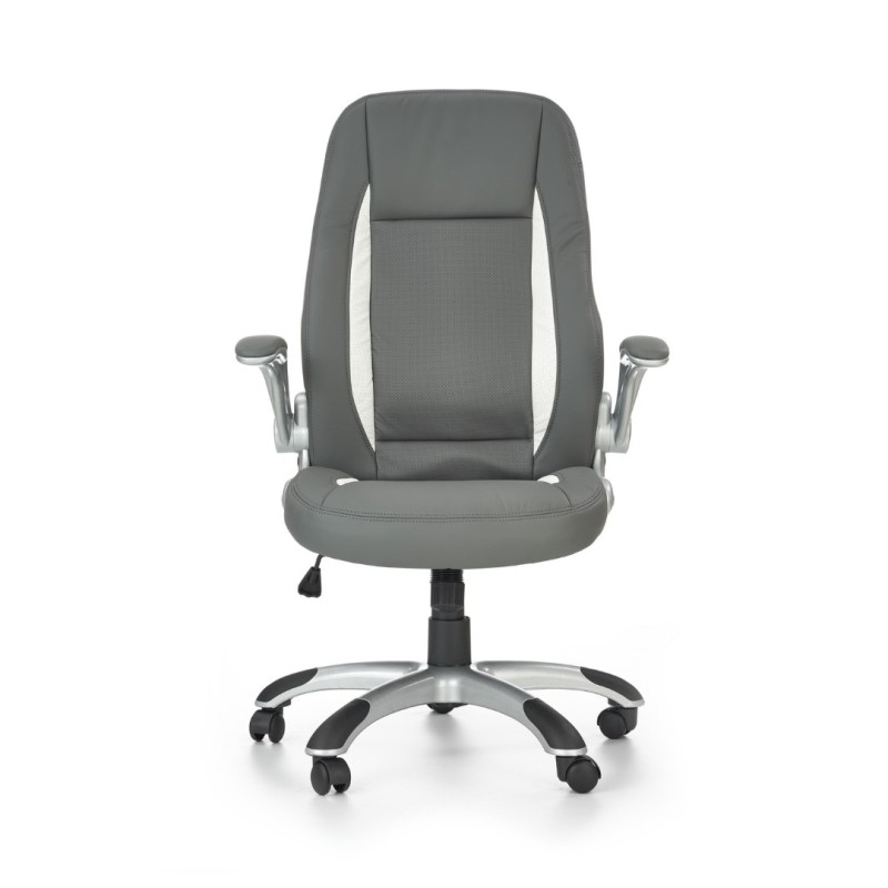 SATURN Καρέκλα γραφείου γκρι με μηχανισμό TILT 67x65x112-120cm