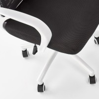SOCKET Καρέκλα γραφείου με μηχανισμό TILT σε μαύρο/λευκό χρώμα 61x68x110cm