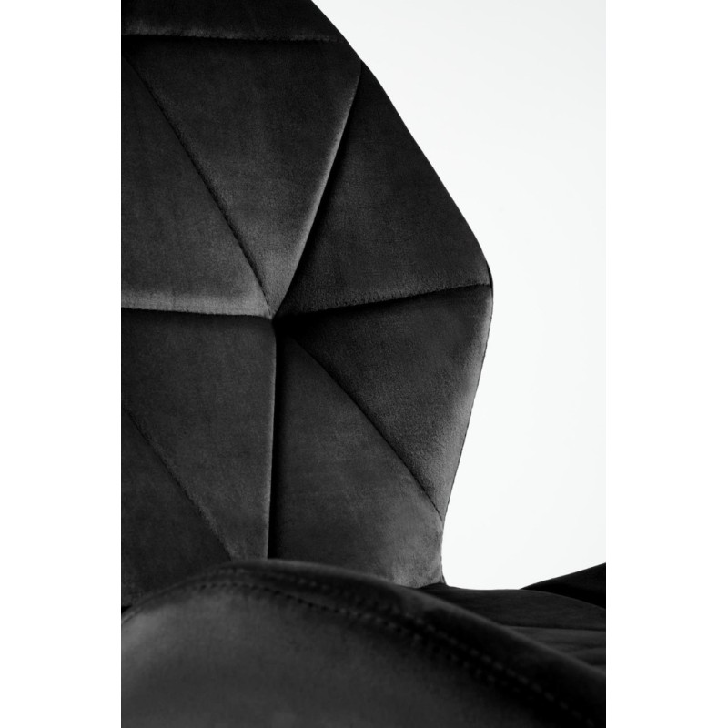 K453 Καρέκλα, μαύρη : 48x53x86cm με ύψος καθίσματος 50 cm