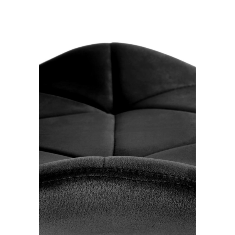 K453 Καρέκλα, μαύρη : 48x53x86cm με ύψος καθίσματος 50 cm