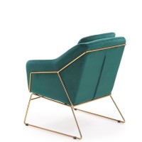 SOFT 3 l. Πολυθρόνα σαλονιού πράσινο-χρυσό 69x76x81cm και ύψος καθίσματος 46 cm
