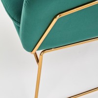 SOFT 3 l. Πολυθρόνα σαλονιού πράσινο-χρυσό 69x76x81cm και ύψος καθίσματος 46 cm