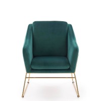 SOFT 3 l. Πολυθρόνα σαλονιού πράσινο-χρυσό 69x76x81cm και ύψος καθίσματος 46 cm