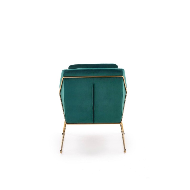 SOFT 3 l. Πολυθρόνα σαλονιού πράσινο-χρυσό 69x76x81cm και ύψος καθίσματος 46 cm