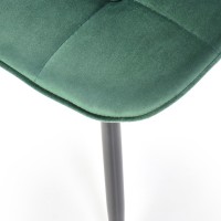 K417 Καρέκλα σκούρο πράσινο 44x56x87cm με ύψος καθίσματος 48 cm