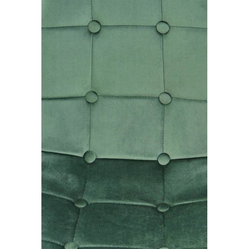 K417 Καρέκλα σκούρο πράσινο 44x56x87cm με ύψος καθίσματος 48 cm