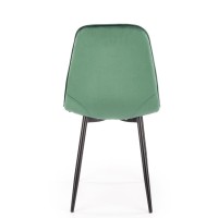 K417 Καρέκλα σκούρο πράσινο 44x56x87cm με ύψος καθίσματος 48 cm