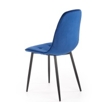 K417 Καρέκλα σκούρο μπλε 44x56x87cm με ύψος καθίσματος 48 cm
