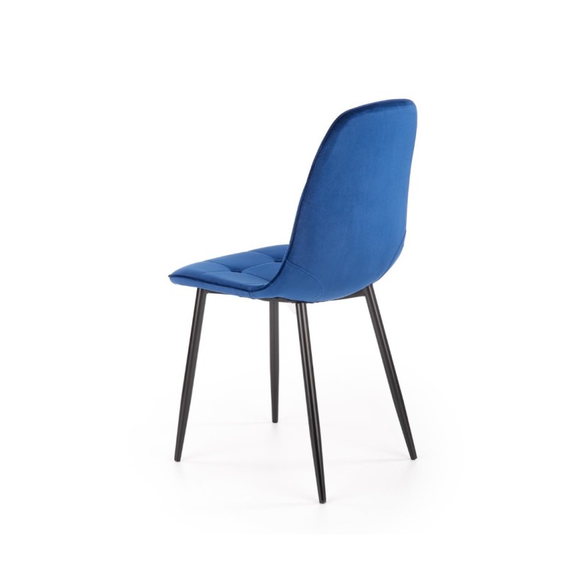 K417 Καρέκλα σκούρο μπλε 44x56x87cm με ύψος καθίσματος 48 cm