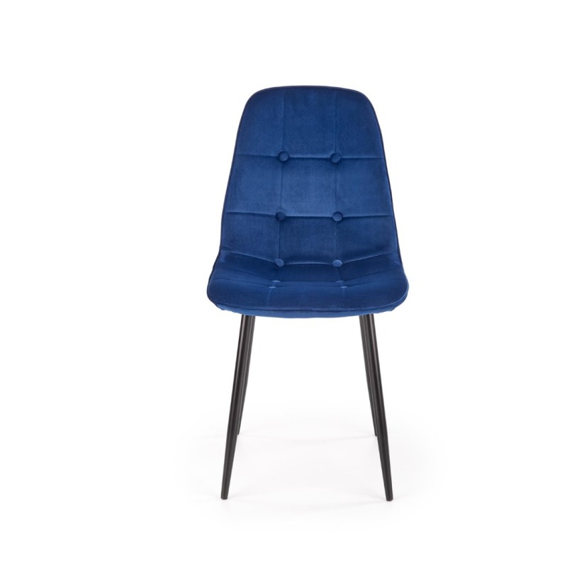 K417 Καρέκλα σκούρο μπλε 44x56x87cm με ύψος καθίσματος 48 cm