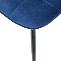 K417 Καρέκλα σκούρο μπλε 44x56x87cm με ύψος καθίσματος 48 cm