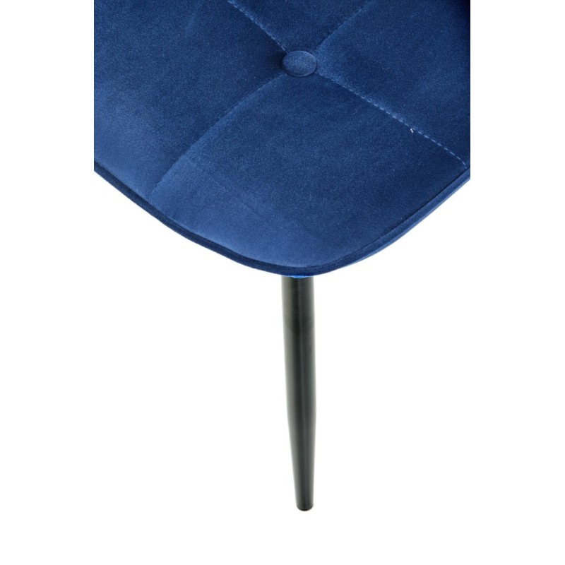 K417 Καρέκλα σκούρο μπλε 44x56x87cm με ύψος καθίσματος 48 cm