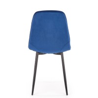 K417 Καρέκλα σκούρο μπλε 44x56x87cm με ύψος καθίσματος 48 cm