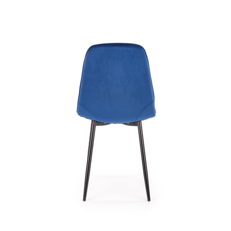 K417 Καρέκλα σκούρο μπλε 44x56x87cm με ύψος καθίσματος 48 cm