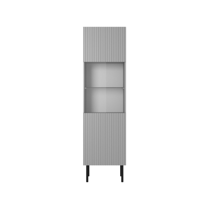 Βιτρίνα ASENSIO KM-1 σε ανοιχτό γκρι 50x42x180cm