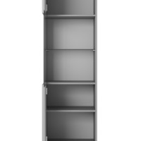 Βιτρίνα ASENSIO KM-1 σε ανοιχτό γκρι 50x42x180cm