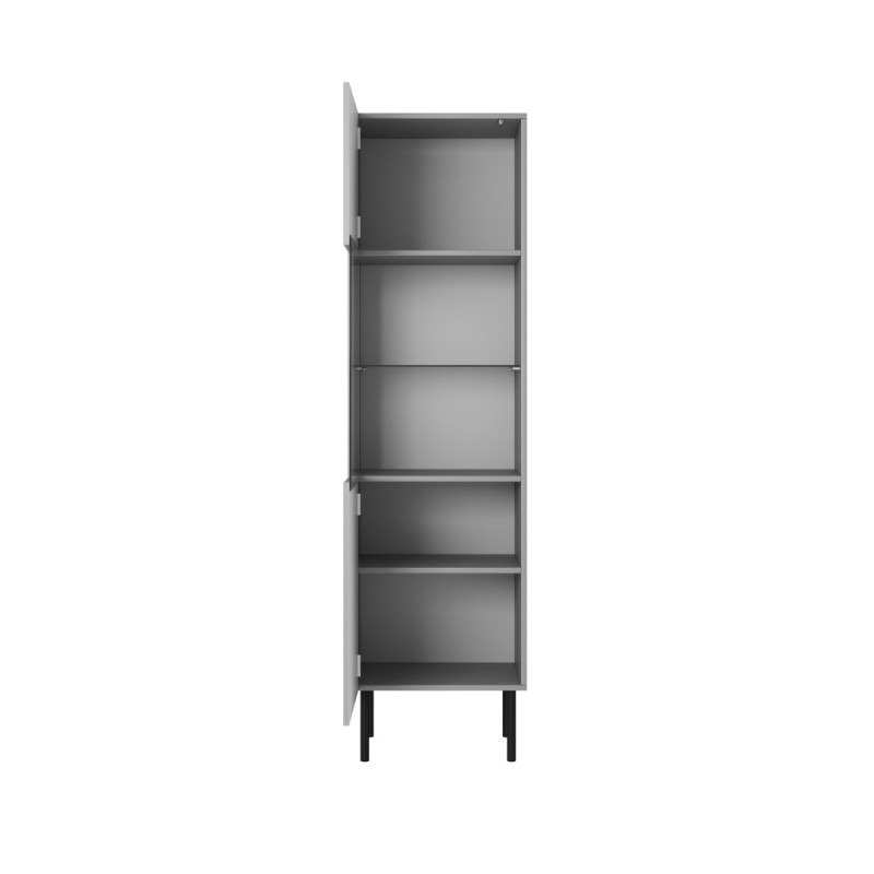 Βιτρίνα ASENSIO KM-1 σε ανοιχτό γκρι 50x42x180cm
