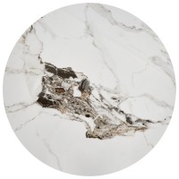 Τραπεζάκι σαλονιού λευκό μάρμαρο ROSA 50x50x59 cm