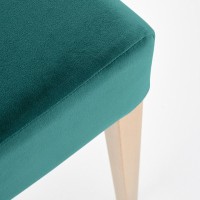 CLARION Καρέκλα τραπεζαρίας από μασίφ ξύλο οξιάς σε πράσινο 42x58x97 με ύψος καθίσματος 49cm