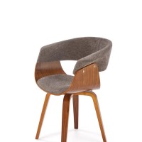 K545 καρέκλα, γκρι / καρυδιά διαστάσεις: 63/53/83cm με ύψος καθίσματος 51 cm