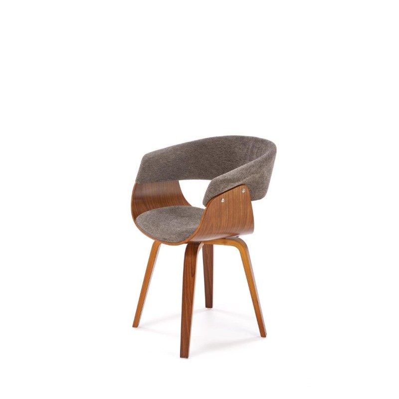 K545 καρέκλα, γκρι / καρυδιά διαστάσεις: 63/53/83cm με ύψος καθίσματος 51 cm