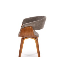K545 καρέκλα, γκρι / καρυδιά διαστάσεις: 63/53/83cm με ύψος καθίσματος 51 cm