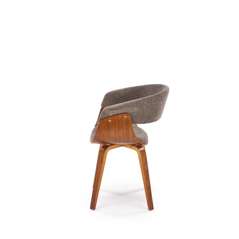 K545 καρέκλα, γκρι / καρυδιά διαστάσεις: 63/53/83cm με ύψος καθίσματος 51 cm