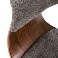 K545 καρέκλα, γκρι / καρυδιά διαστάσεις: 63/53/83cm με ύψος καθίσματος 51 cm