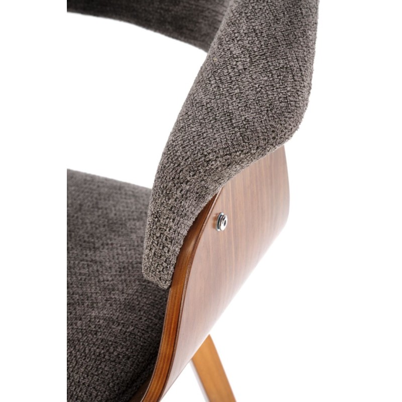 K545 καρέκλα, γκρι / καρυδιά διαστάσεις: 63/53/83cm με ύψος καθίσματος 51 cm