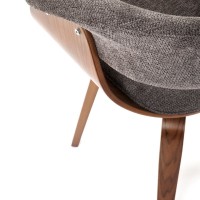 K545 καρέκλα, γκρι / καρυδιά διαστάσεις: 63/53/83cm με ύψος καθίσματος 51 cm